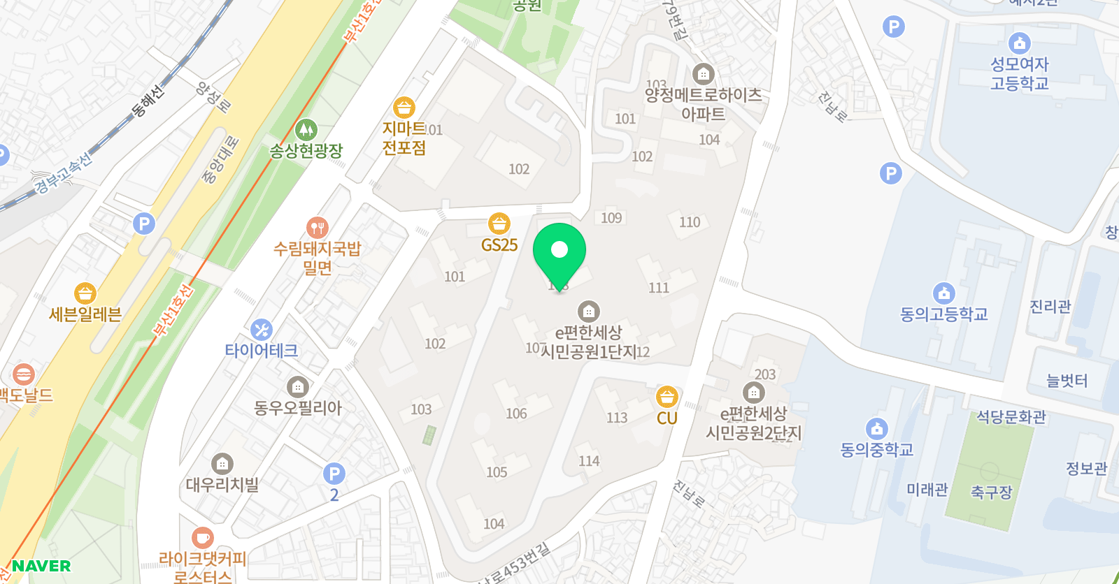해든공부방 위치
