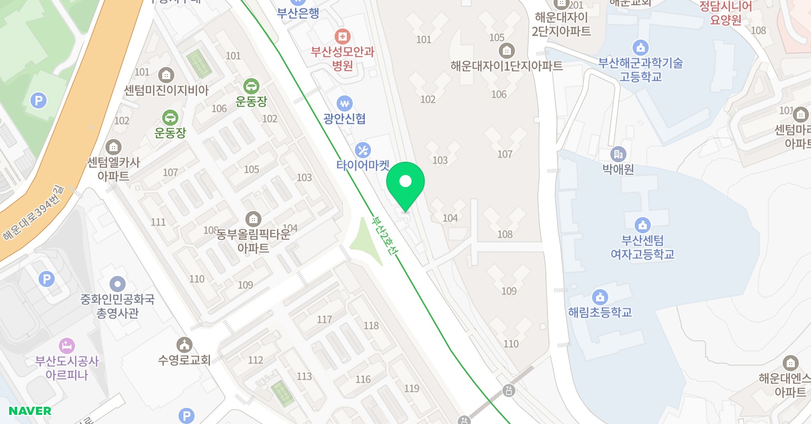 디아인재교육 학원 센텀시티 위치