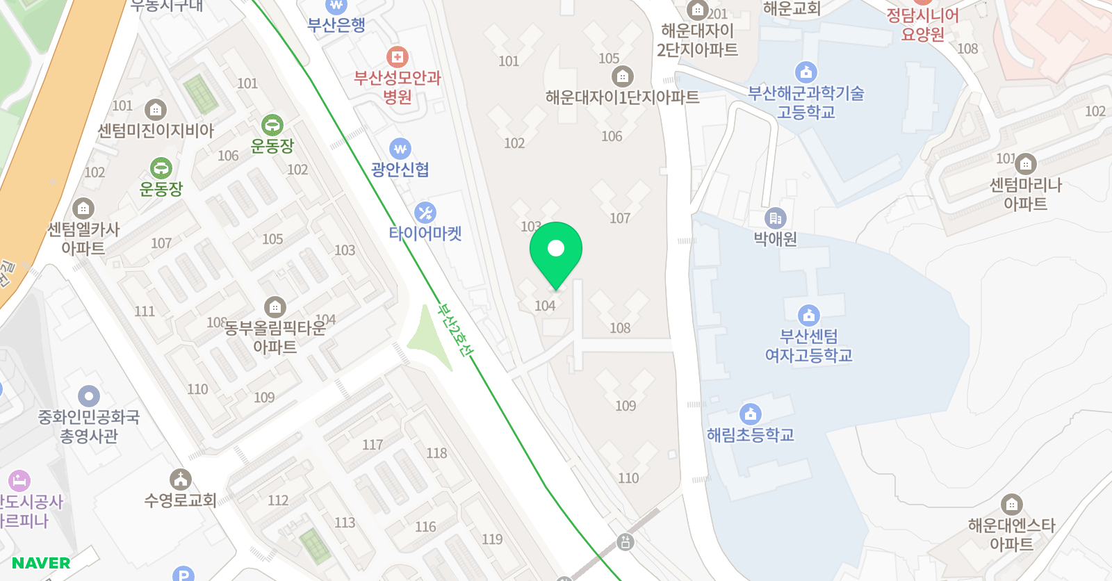 알지비 영어학원 위치