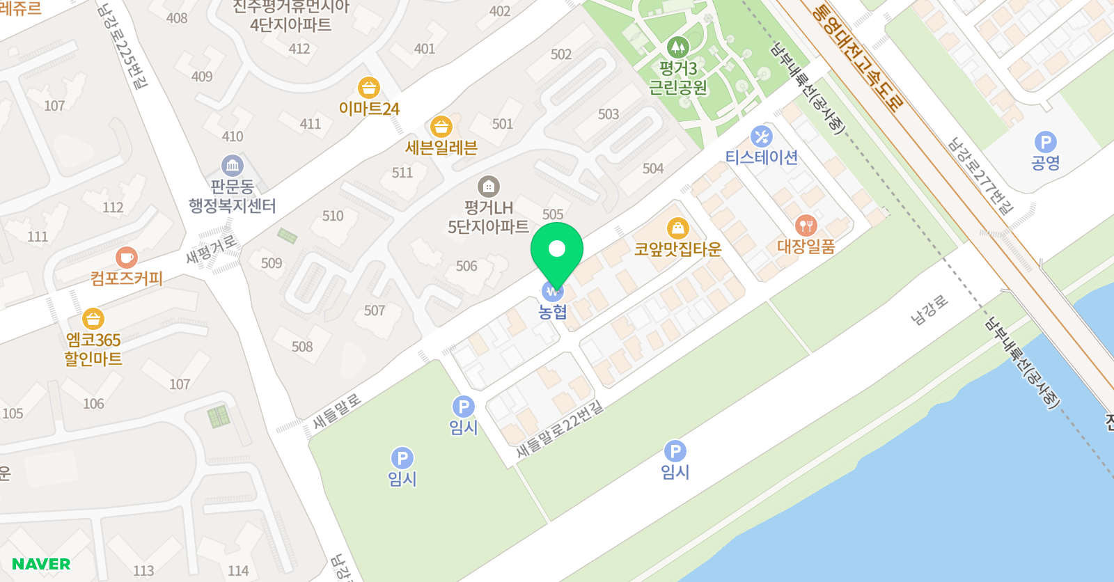 빨간펜 수학의달인 진주내동점 위치