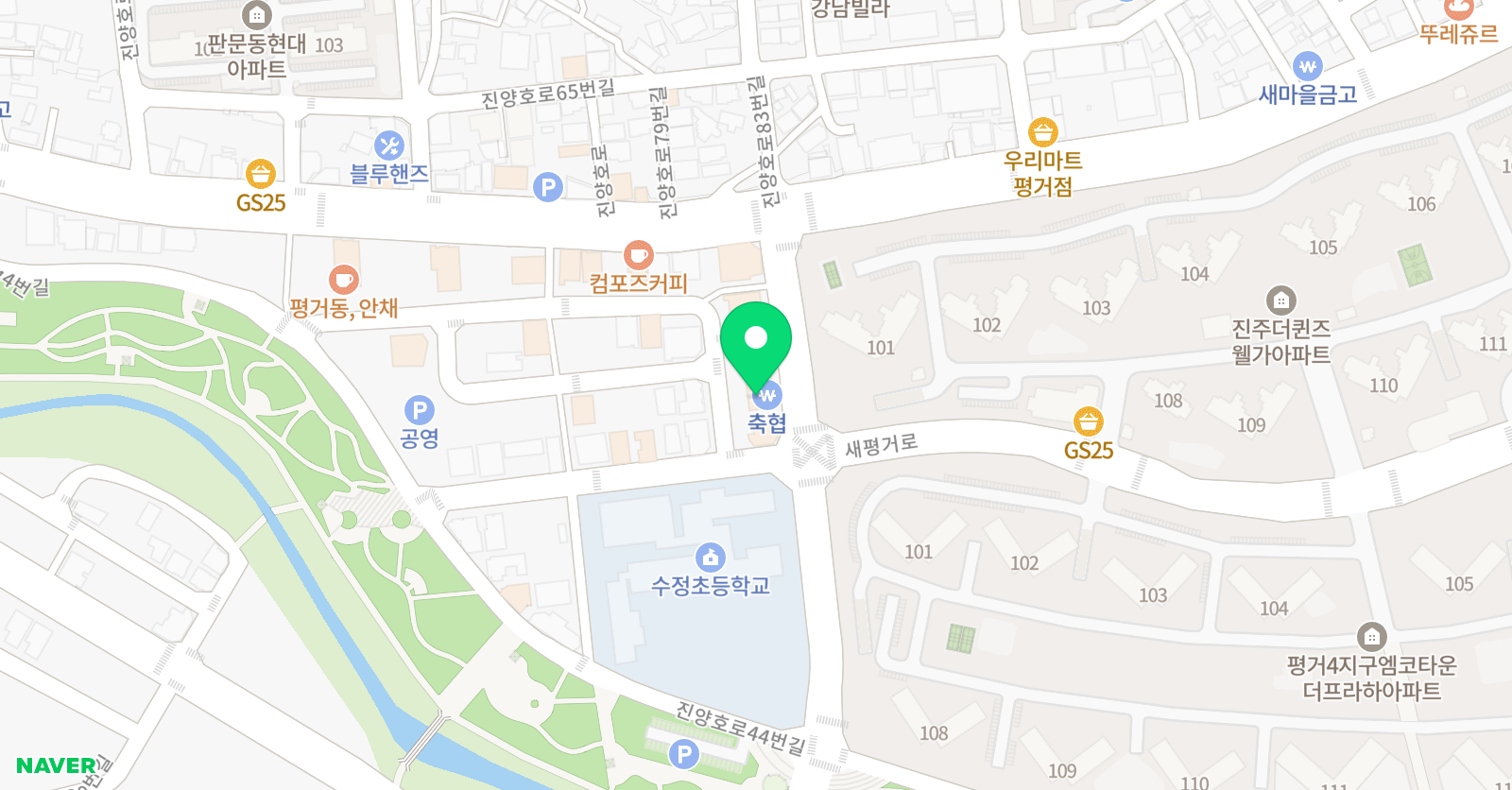 수정 킨더 음악학원 위치