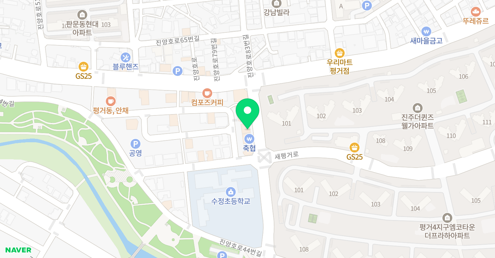더봄 일대일수학학원 위치
