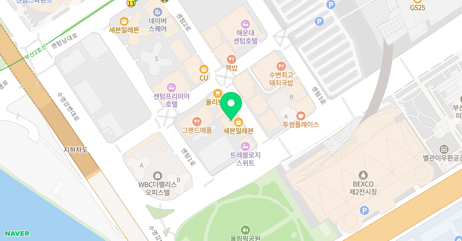 그림아트스튜디오 해운대학원 위치