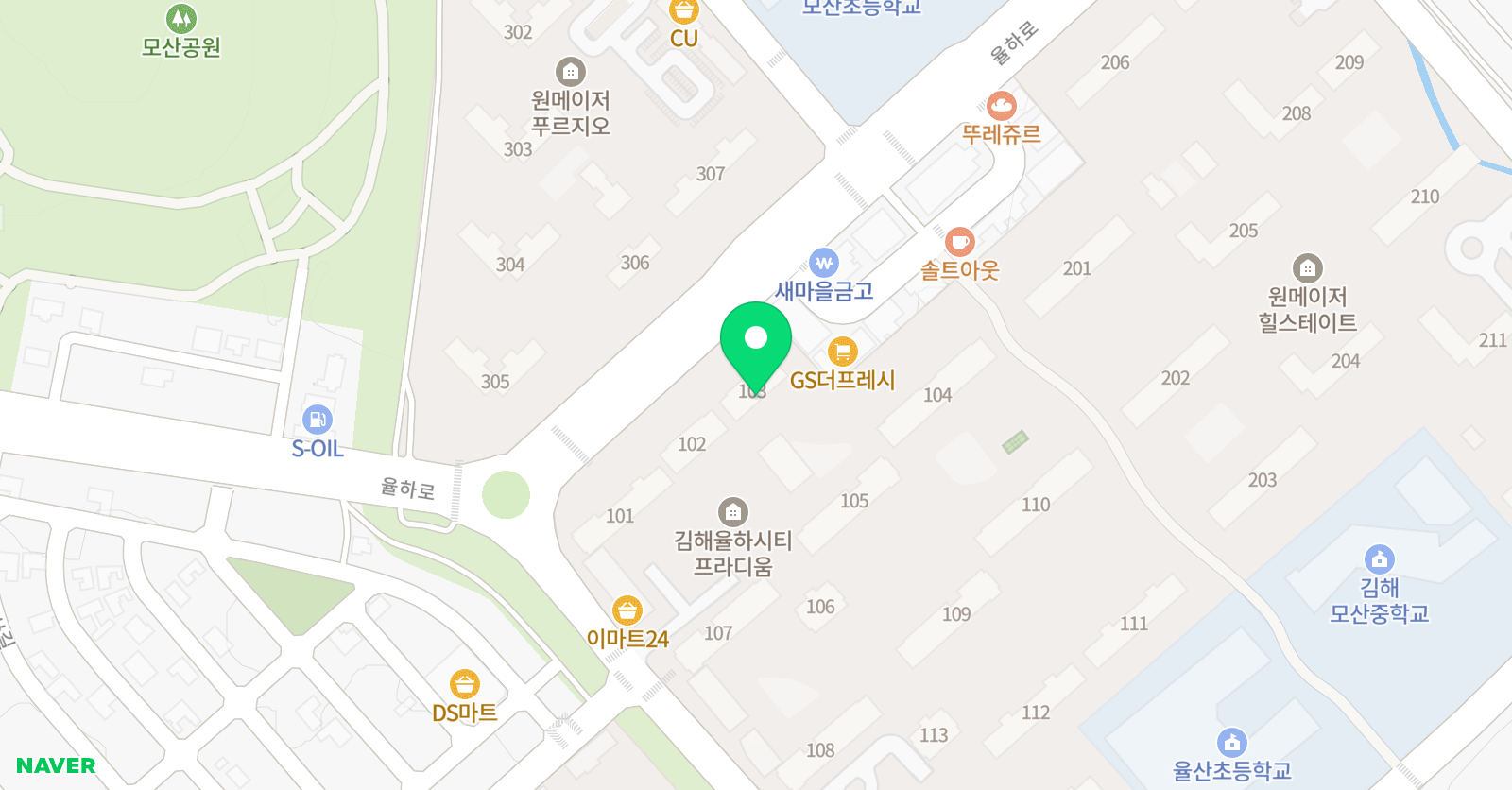 빨간펜 수학의달인 김해율하시티점 위치