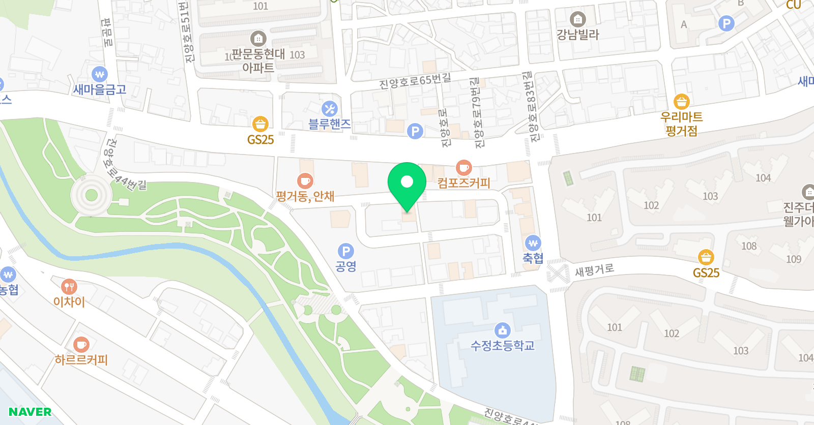 수학정원 학원 위치