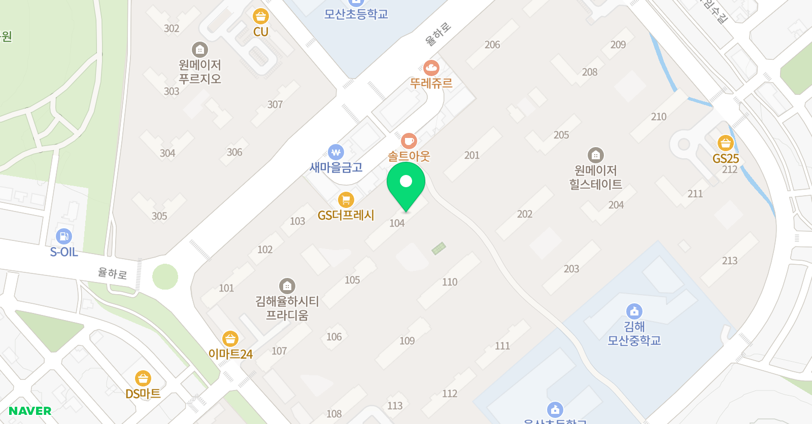 기탄 사고력교실 율하시티프라디움교실 위치