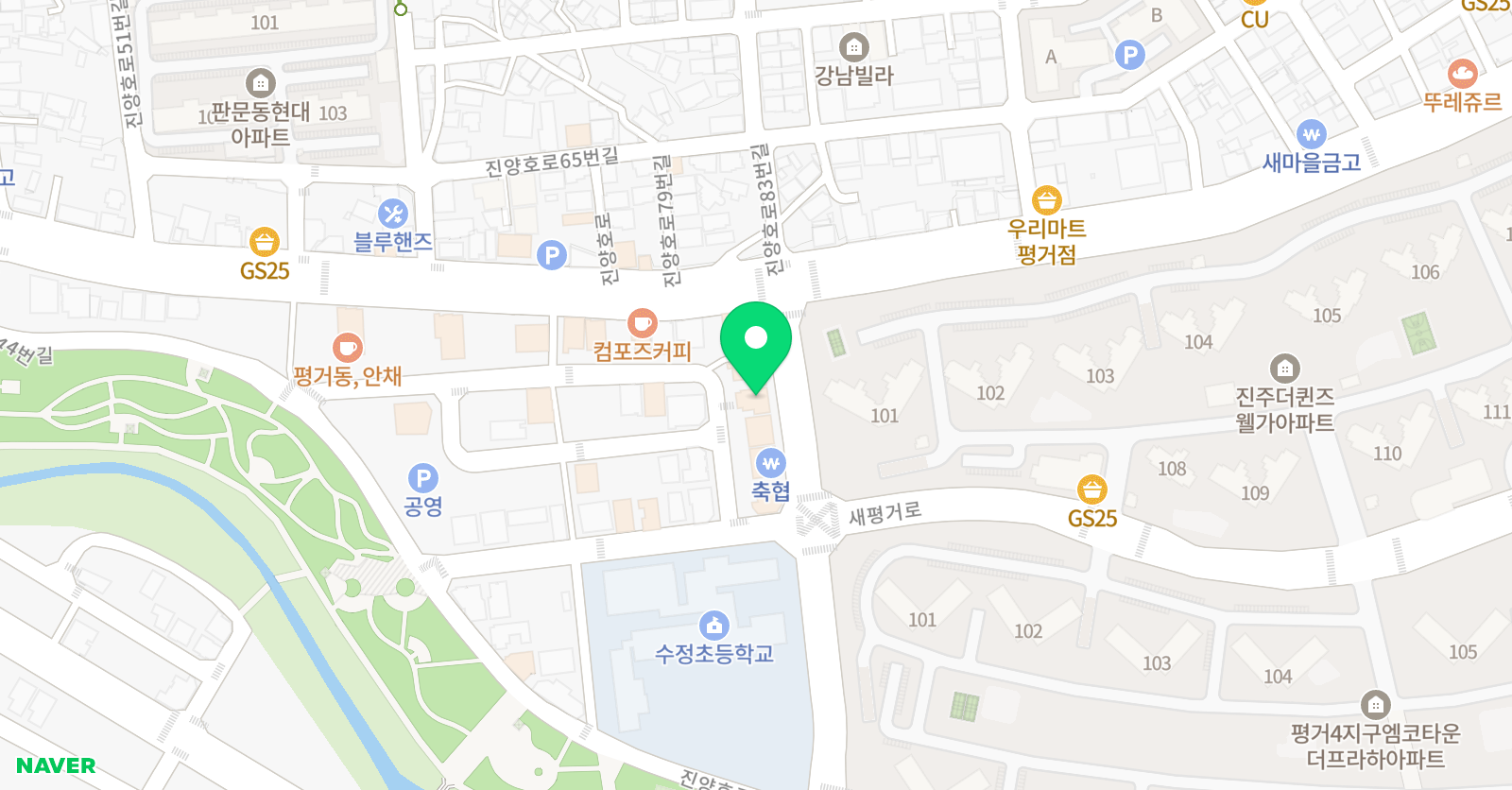 한우리독서토론논술 평거판문논술교습소 위치
