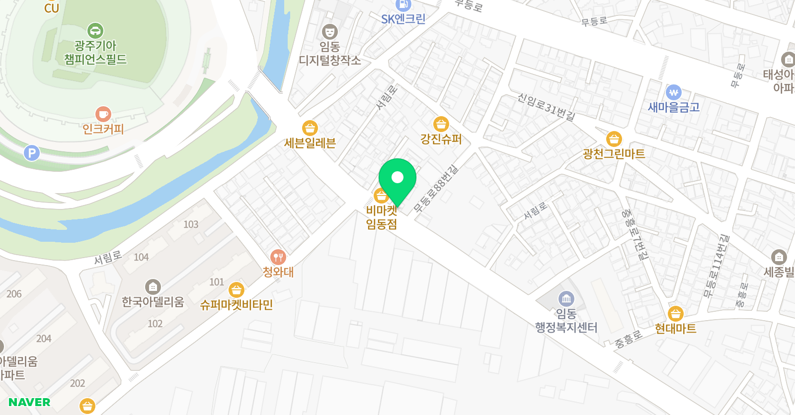 대성 태권도장 위치