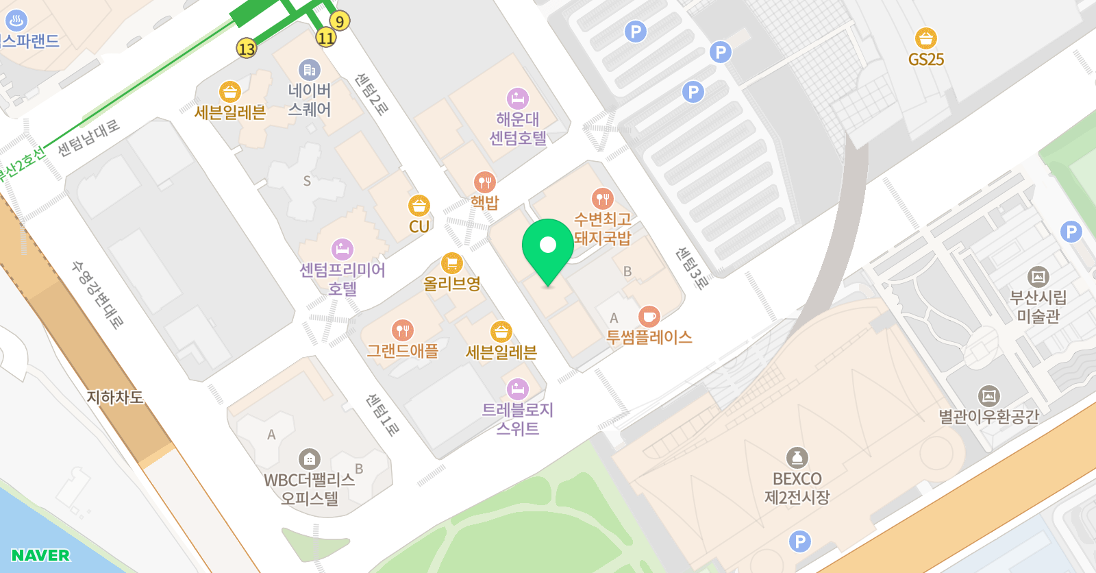 폴리 어학원 해운대캠퍼스 위치