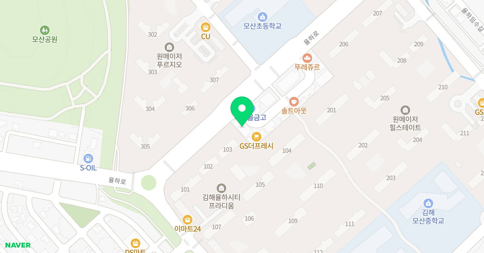 어린음악대 율하원 위치