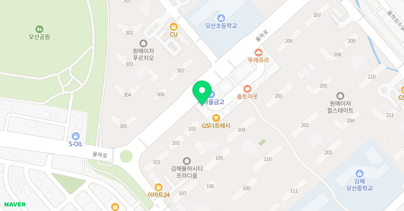 코치클래스 율하점 위치