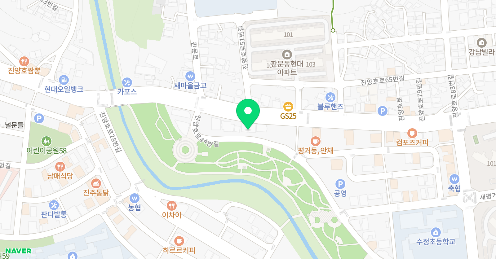 파인만 과학수학 학원 위치