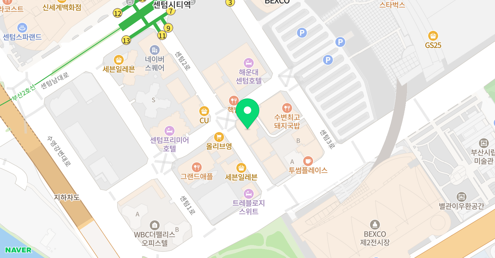 명작 수학학원 센텀시티점 위치