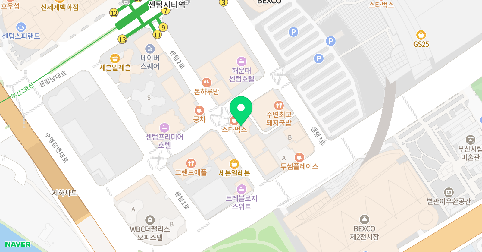 밀도영어전문학원 위치