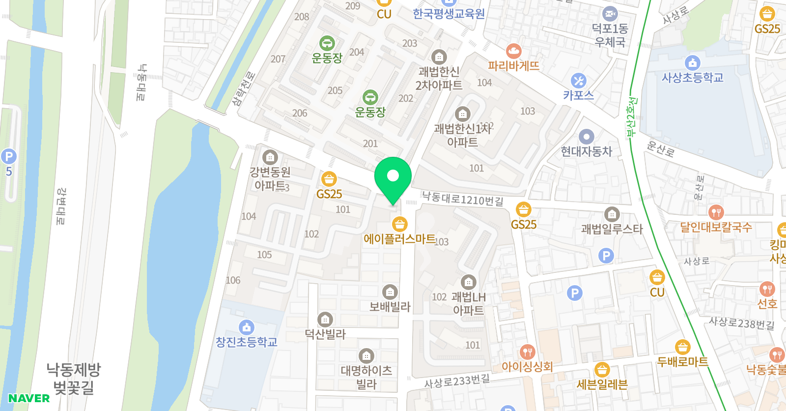 다담 학원 위치