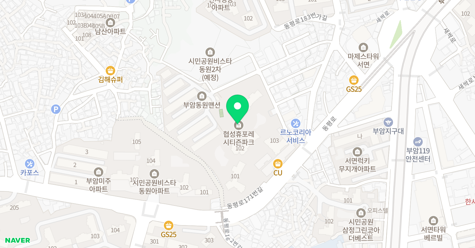 한우리 독서토론논술 부암 협성휴포레 논술교습소 위치