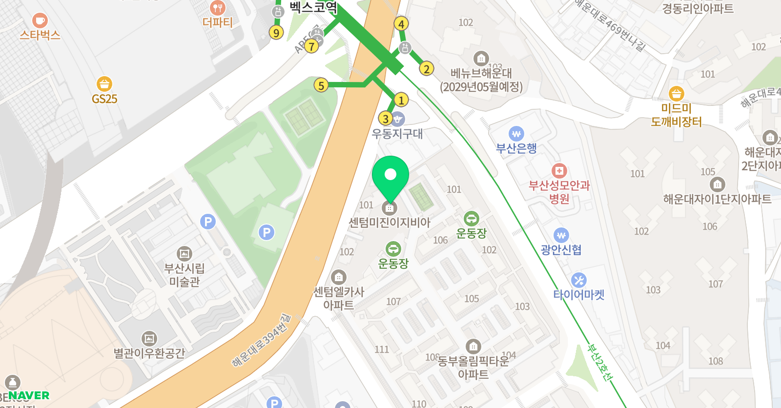 링키 영어 해운대벡스코점 위치