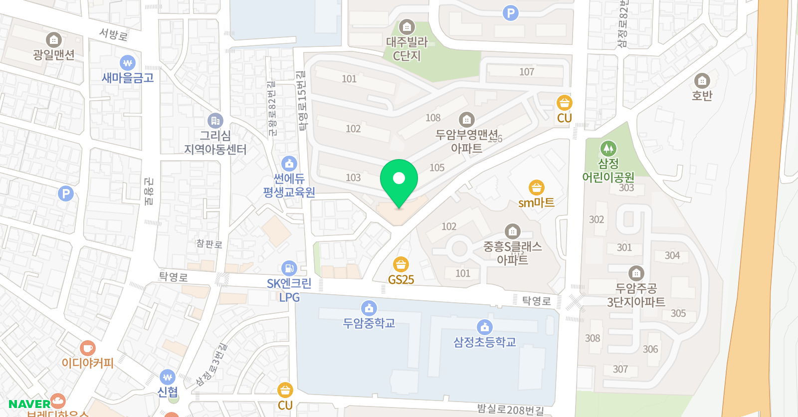 부영뮤직스토리 피아노음악교습소 위치
