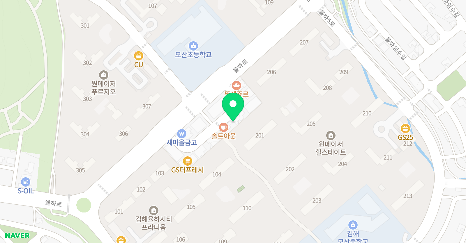 스칼렛 뮤직앤스터디학원 위치
