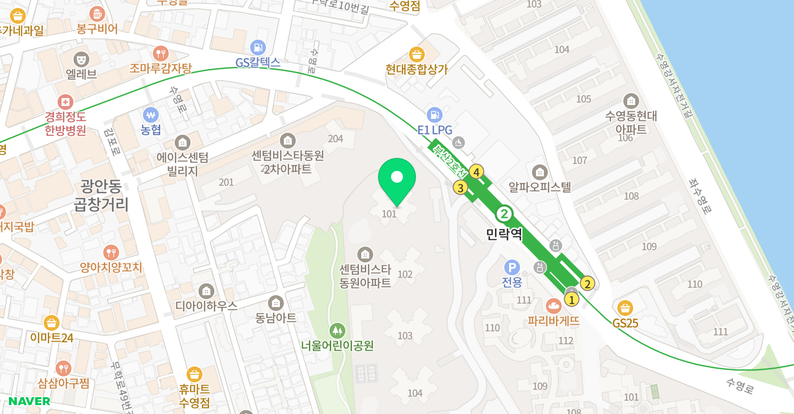 센텀비스타창의숲 사고력수학교실 위치