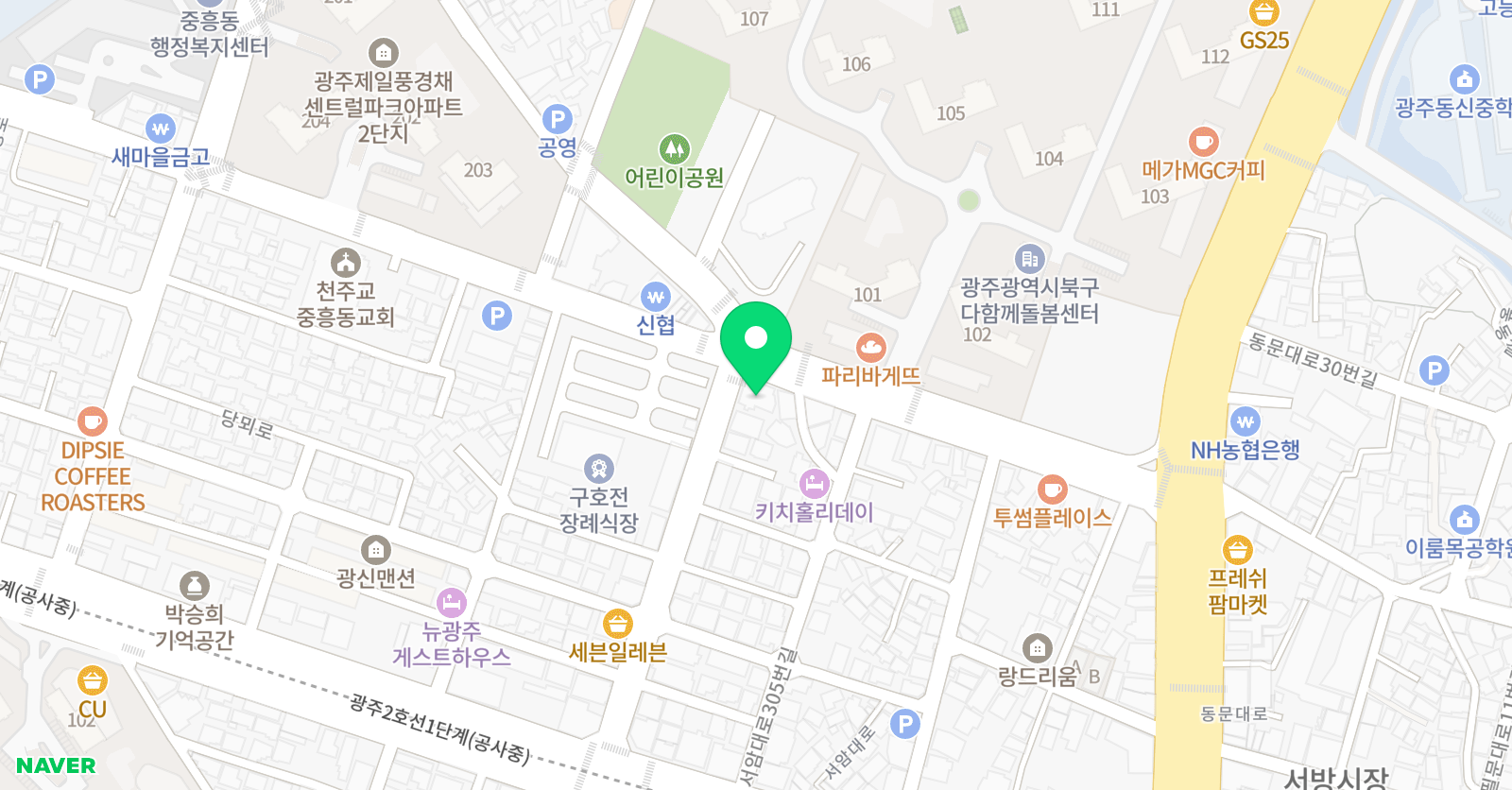 JM수학학원 우산분원 위치