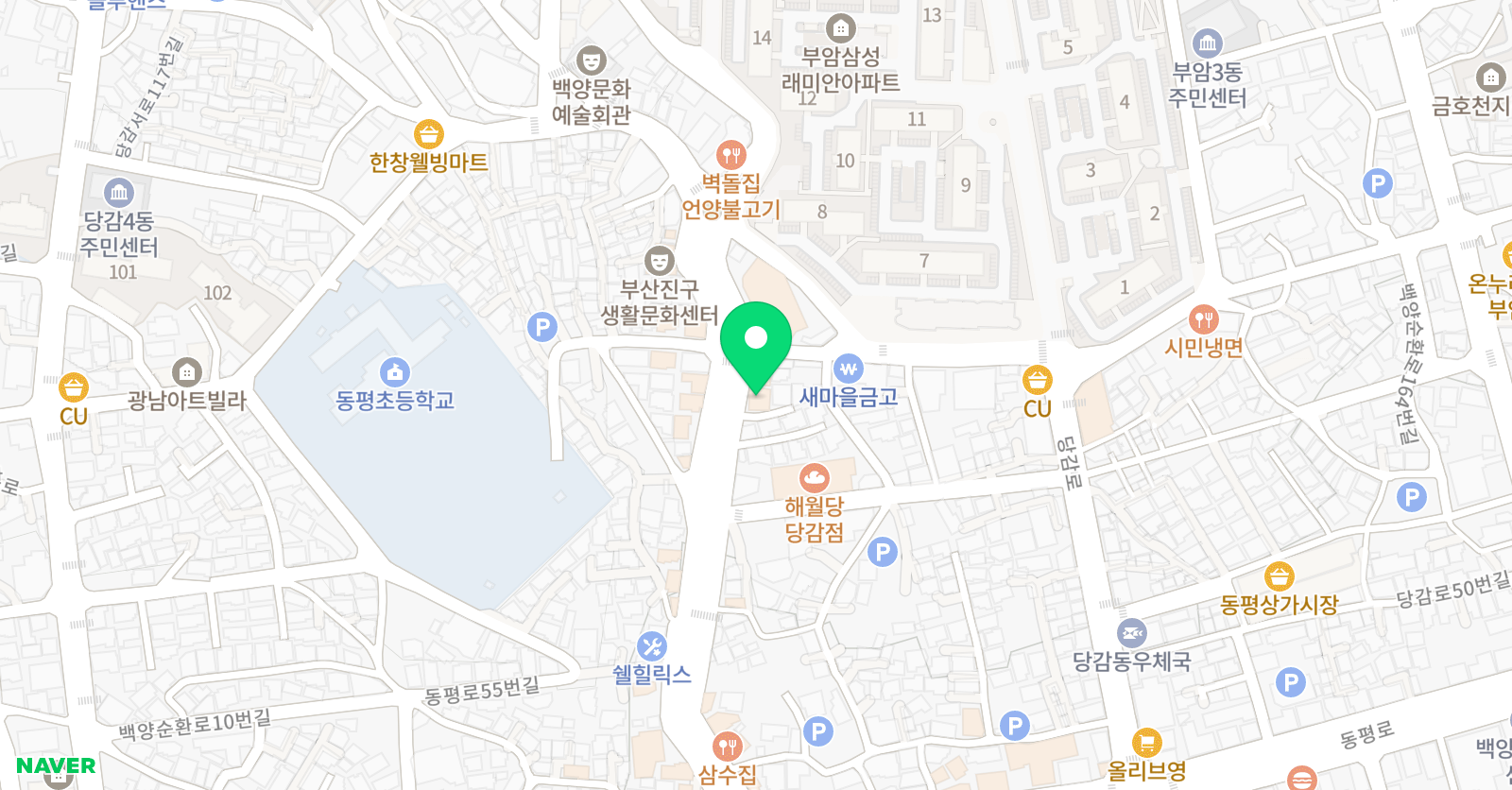 삼성영어 동평교실 위치