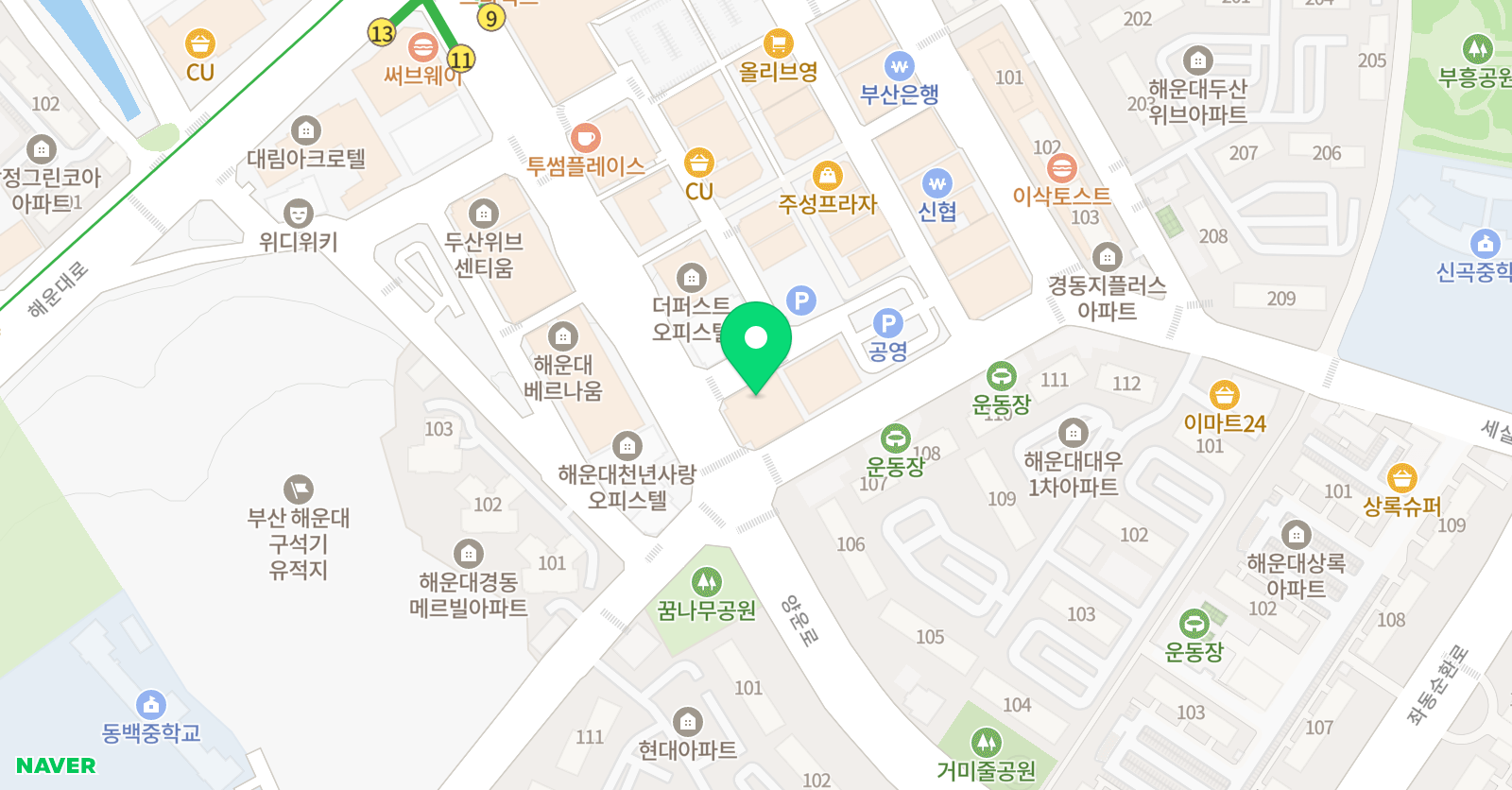 와이즈만 영재교육 해운대센텀센터 위치