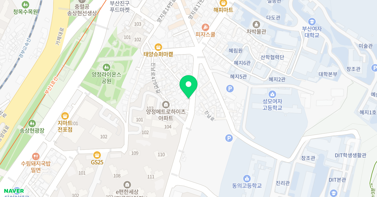 양정해법 수학교습소 위치