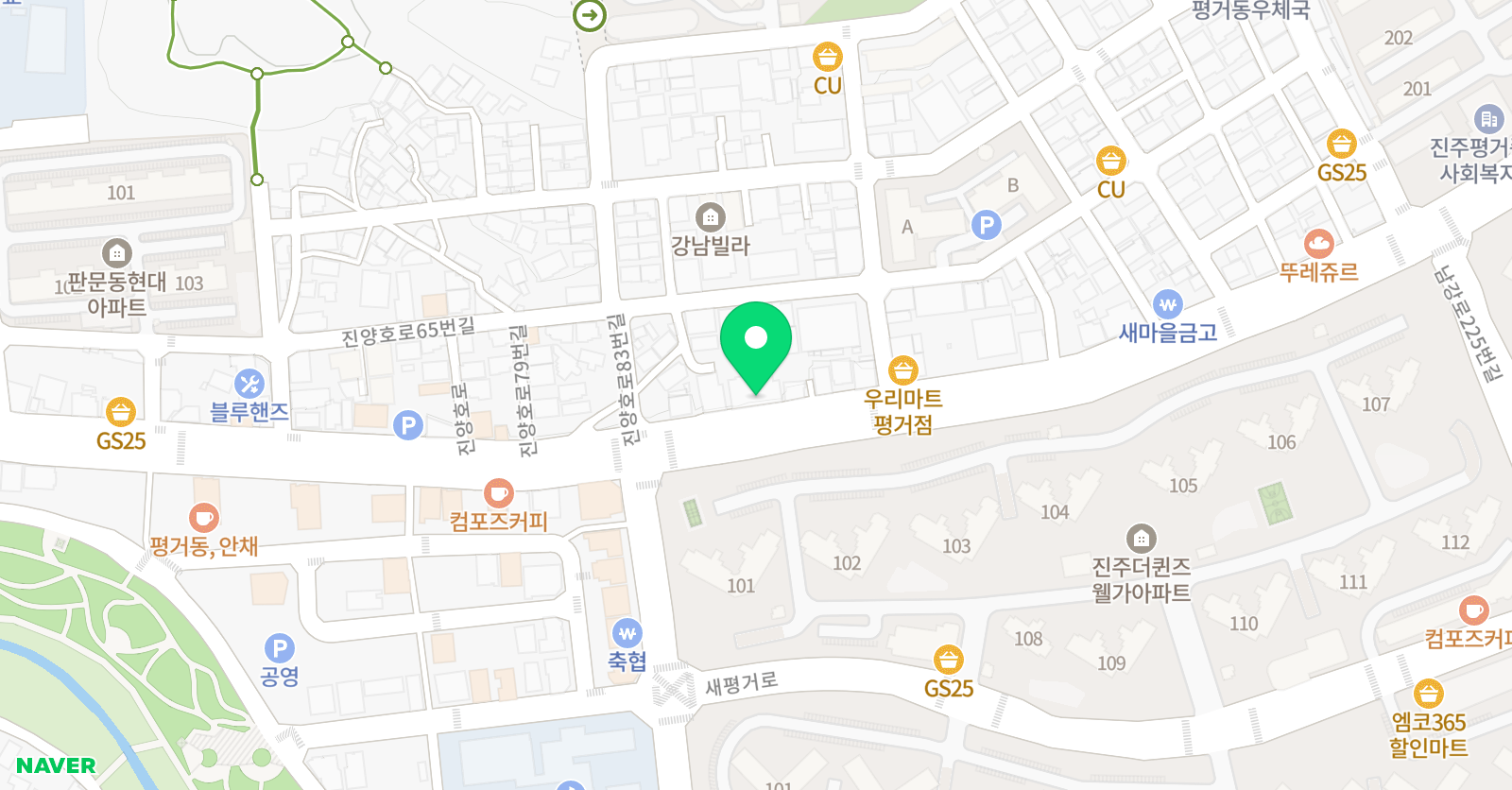 이투스 수학학원 평거점 위치
