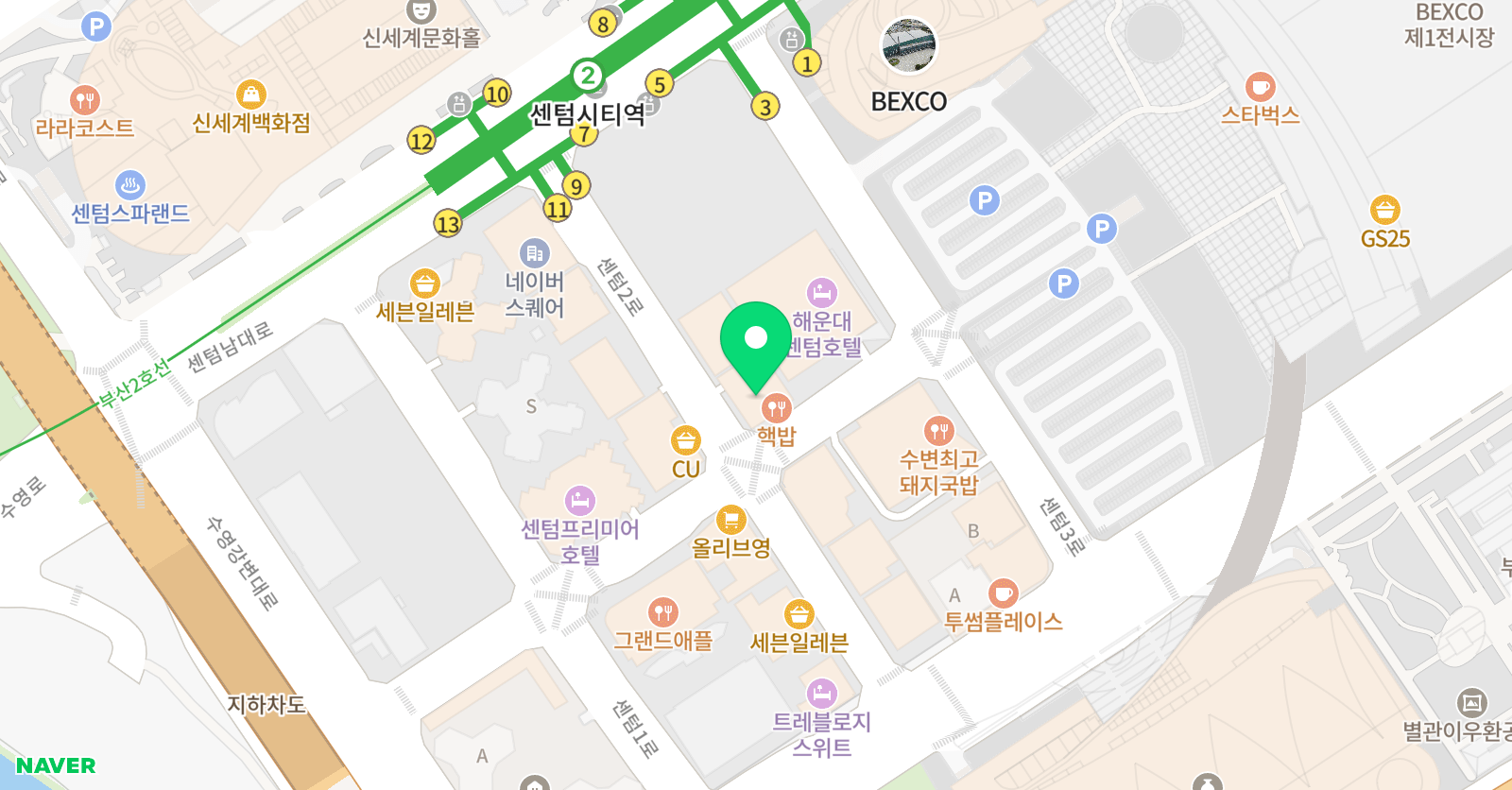 키즈닥터 센텀우동원 위치