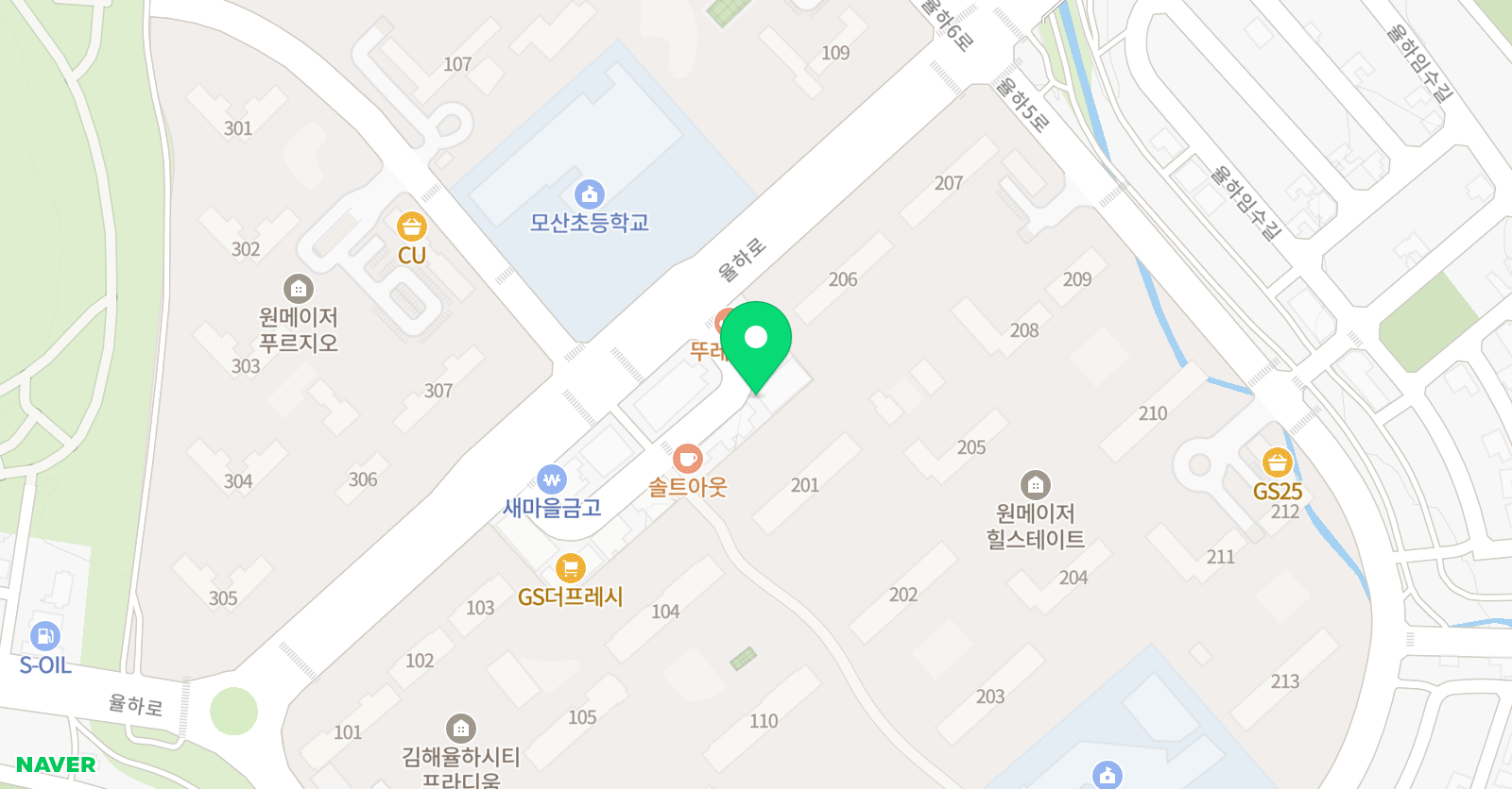삼성 영어 모산캠퍼스학원 위치