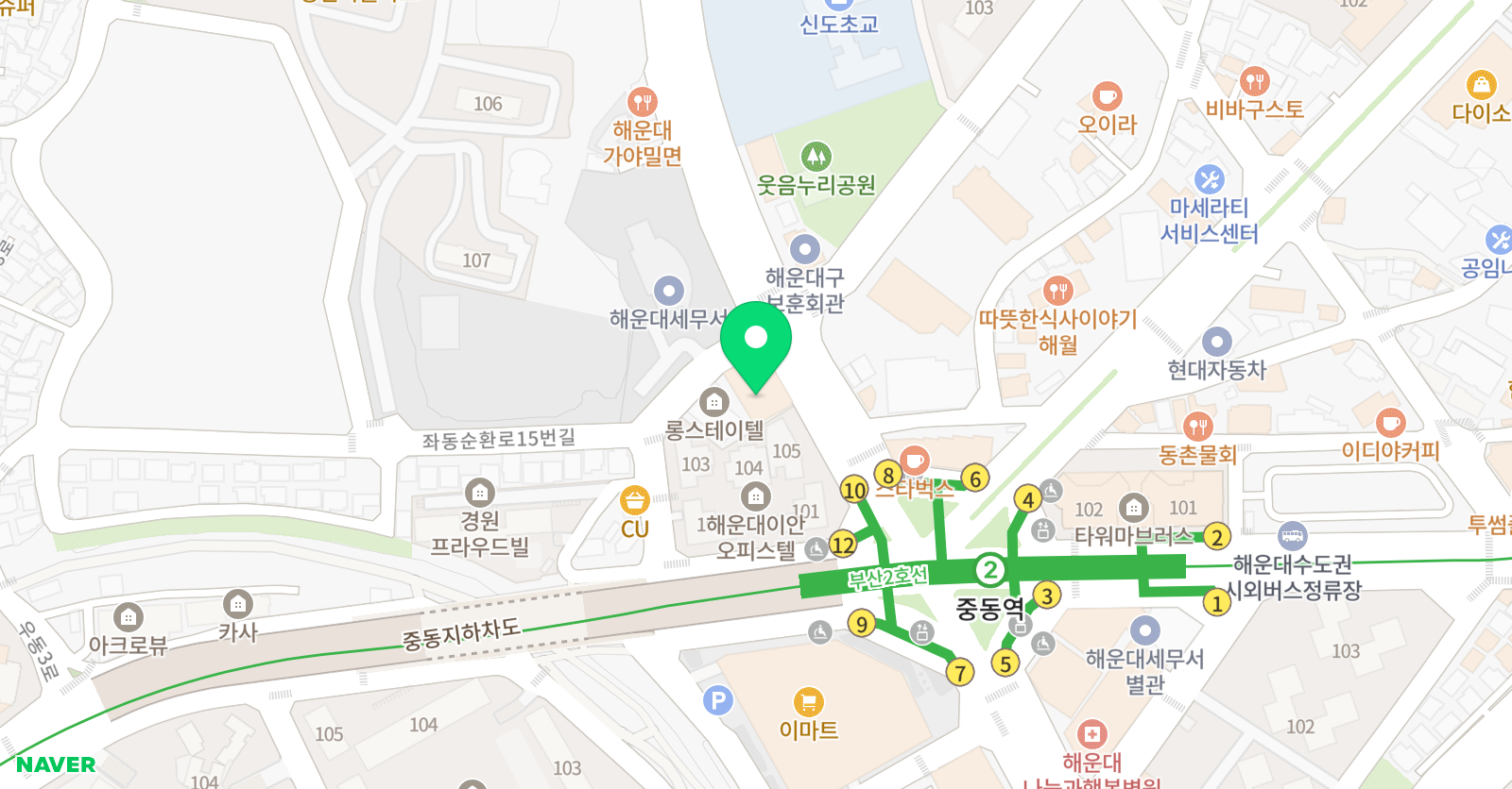 해운대FC 스킬트레이닝센터 위치