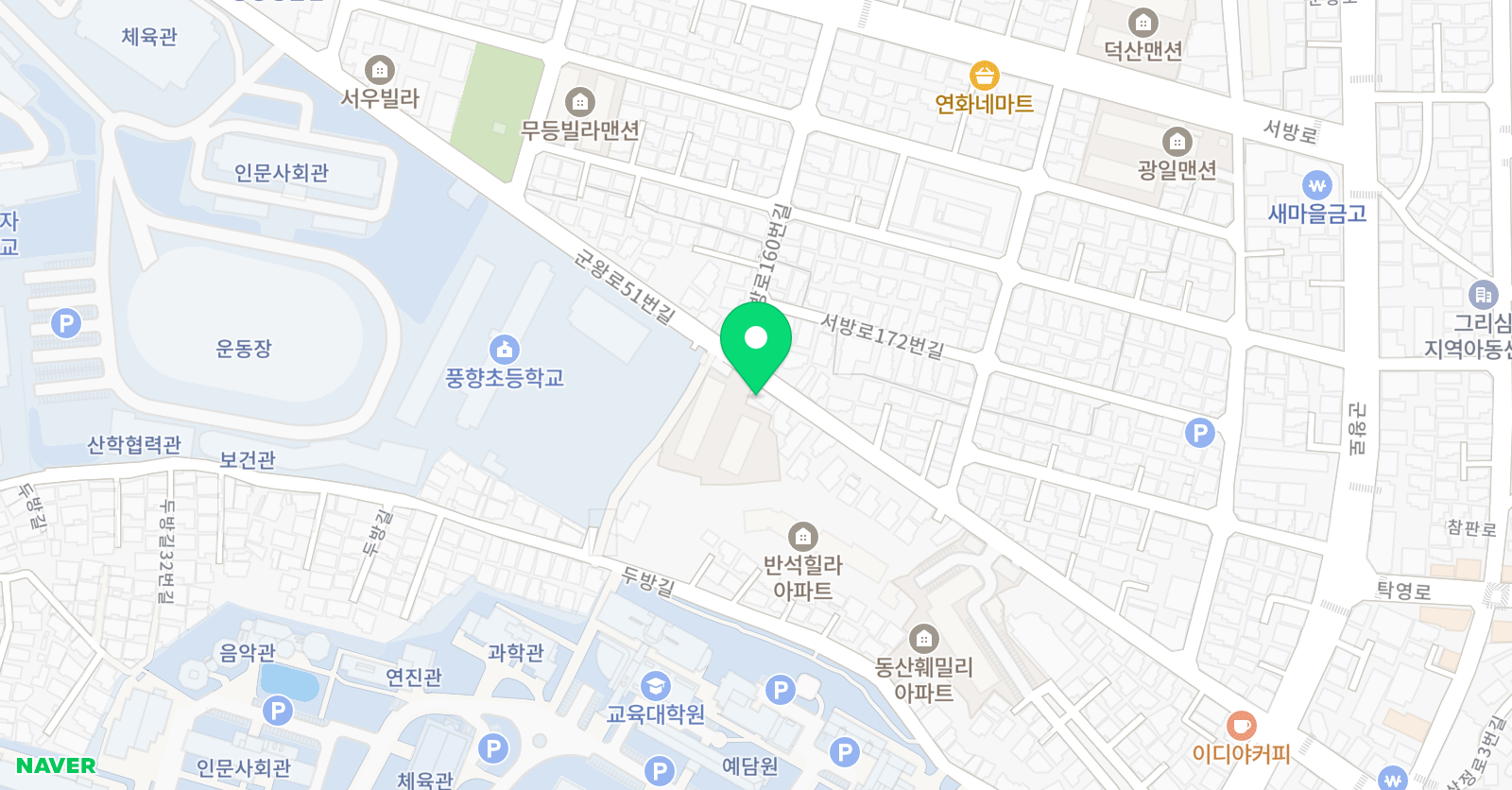 GNB 어학원 두암예일캠퍼스 위치