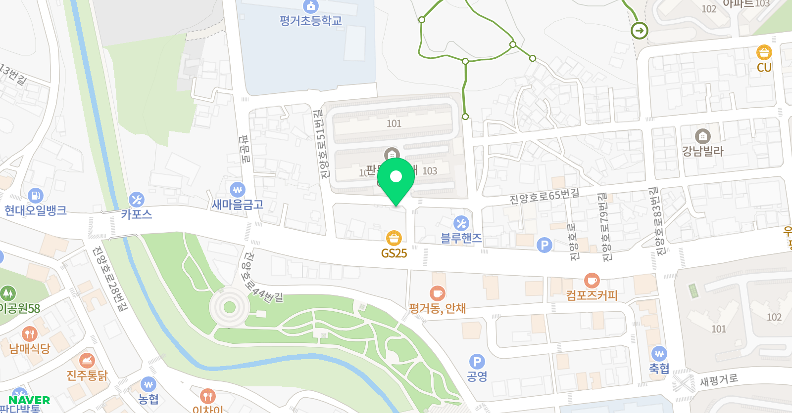 빨간펜 수학의달인 진주평거점 위치