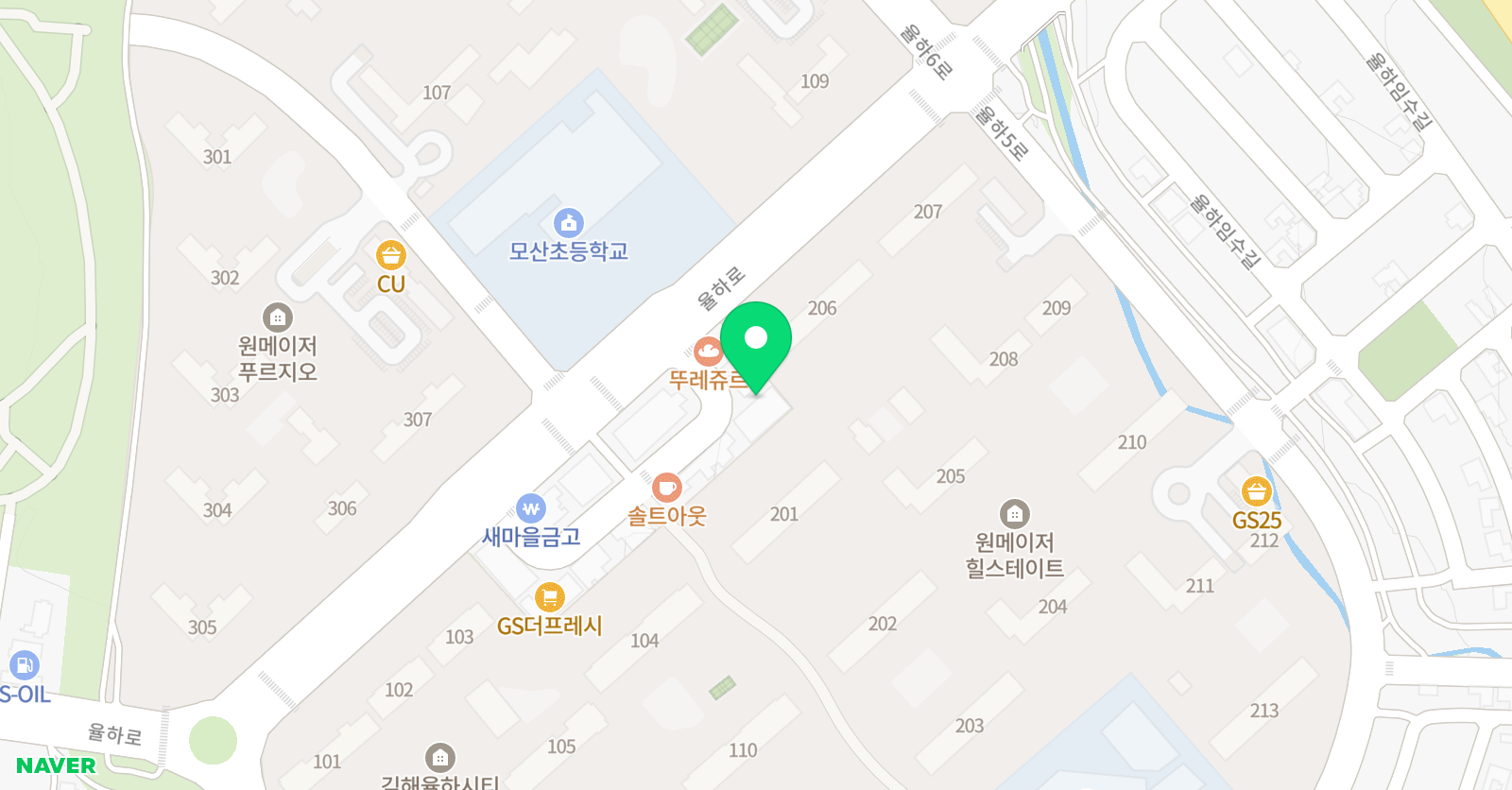 원메이저 음악학원 위치