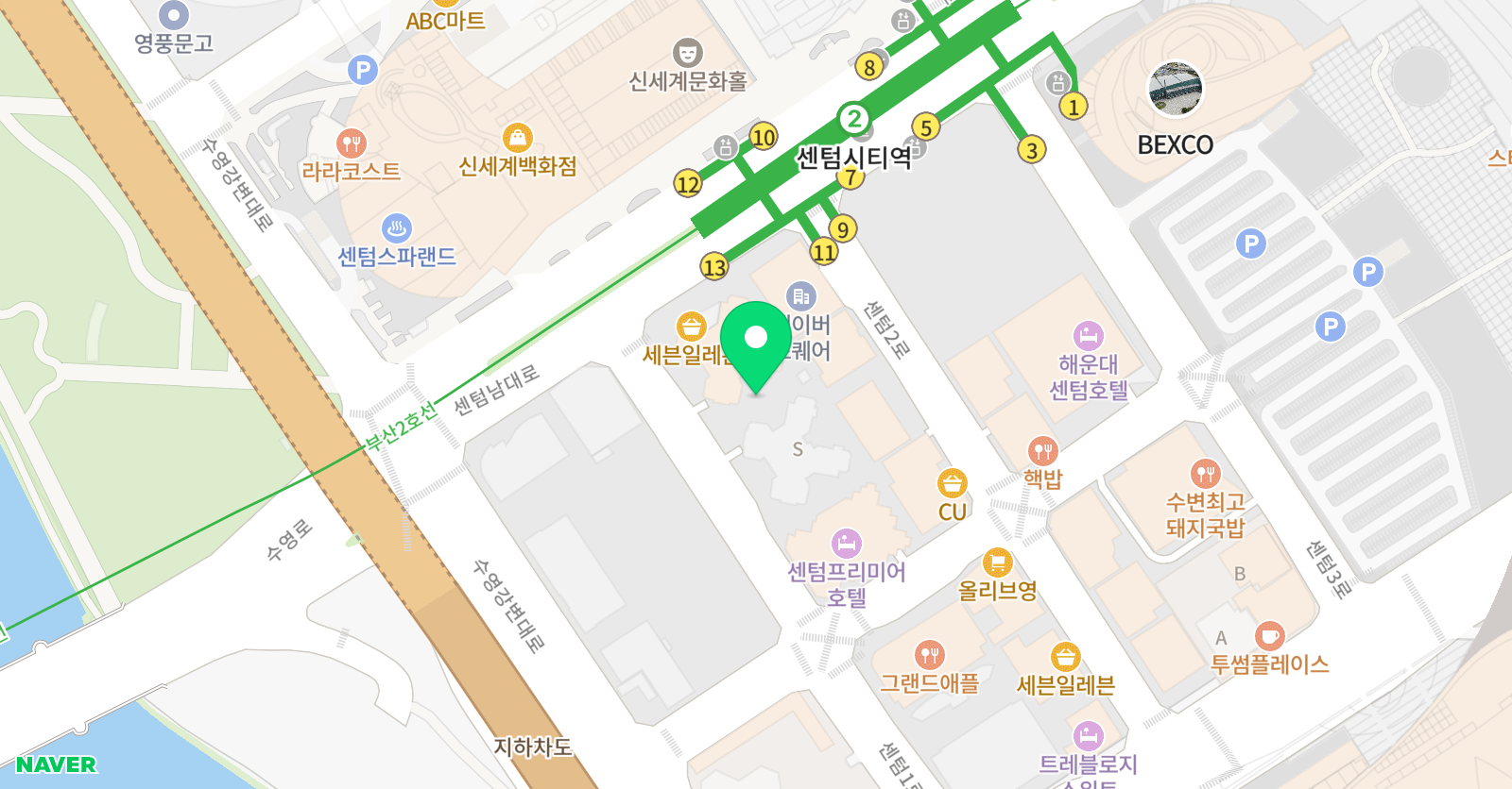 긍정논리 영어학원 위치