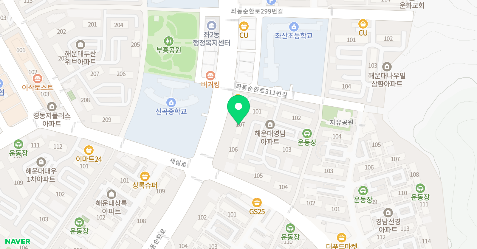 기탄사고력교실 부산해운대영남점 위치