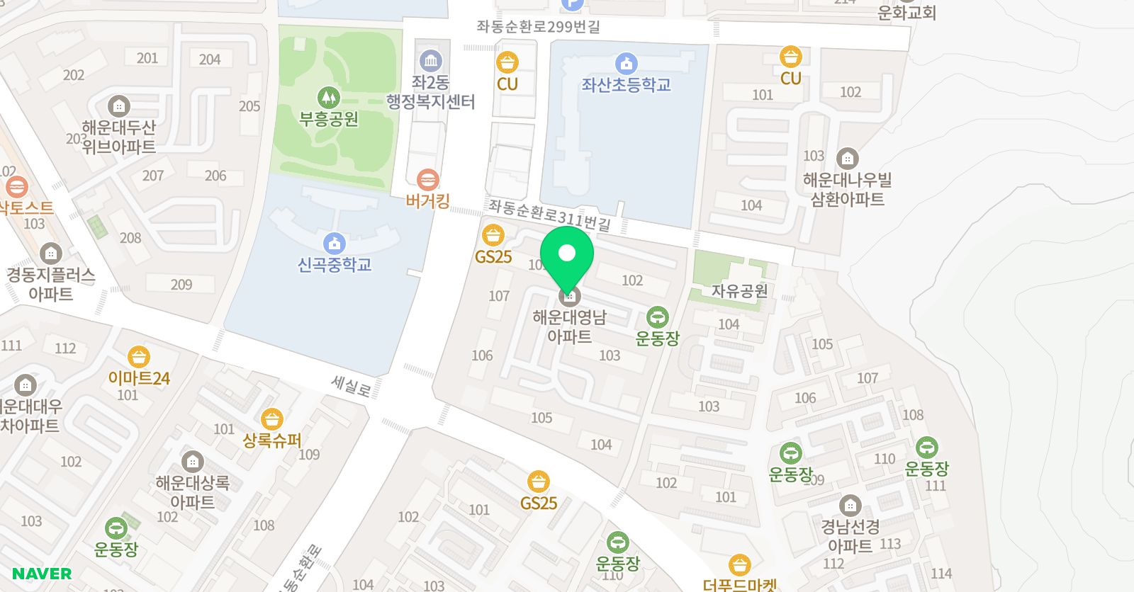 스마트해법해운대   영남교실 위치