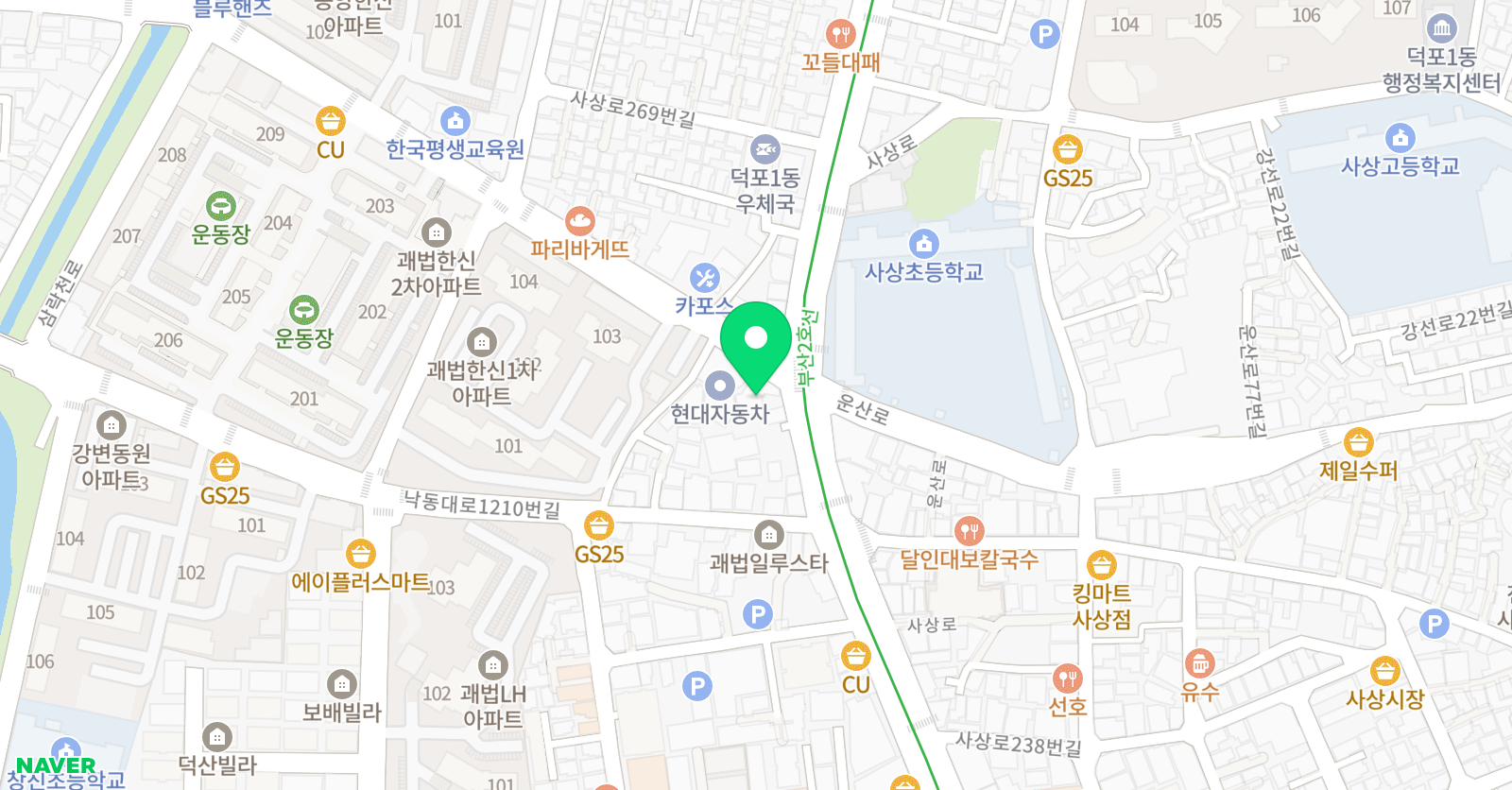 잼코딩 학원 사상캠퍼스 위치