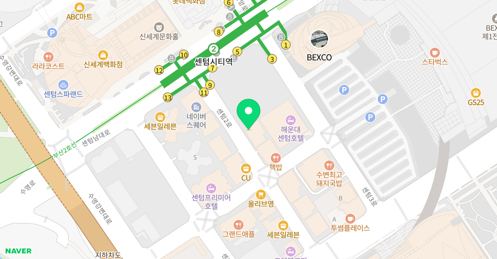생각하는황소 센텀학원 위치