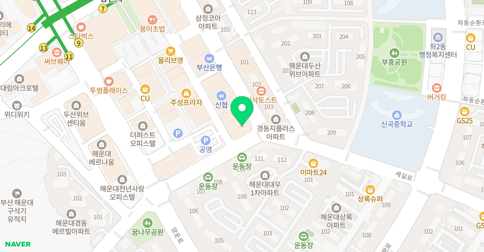 BEX 스포츠스쿨 위치