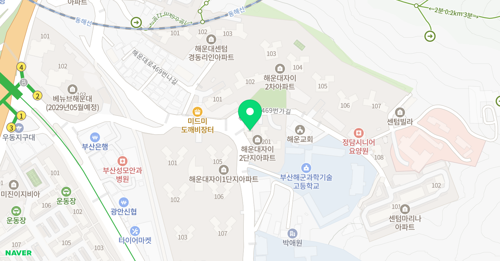 삼성영어 셀레나해림초 교습소 위치