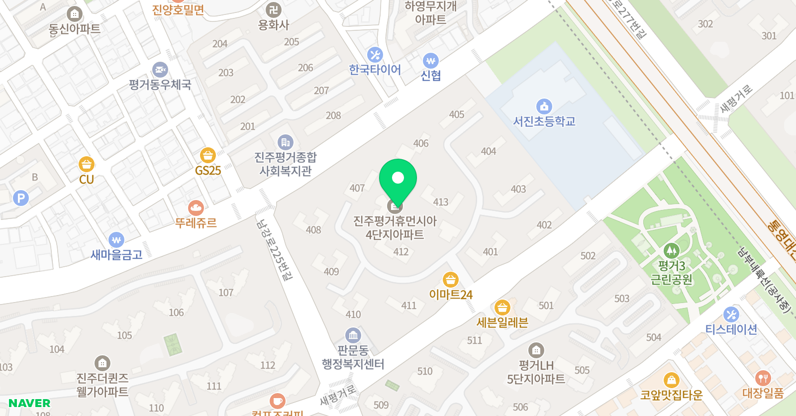 홈런스마트 학습센터 평거 휴먼시아 공부방 위치