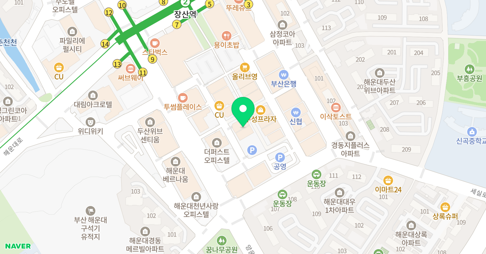 리드인 해운대장산점 위치