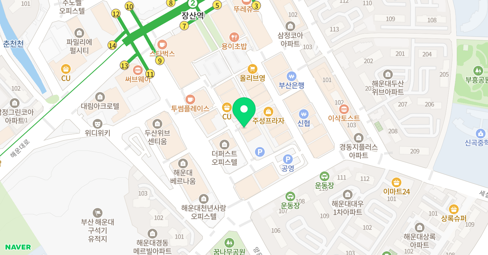 이엠코어 학원 위치