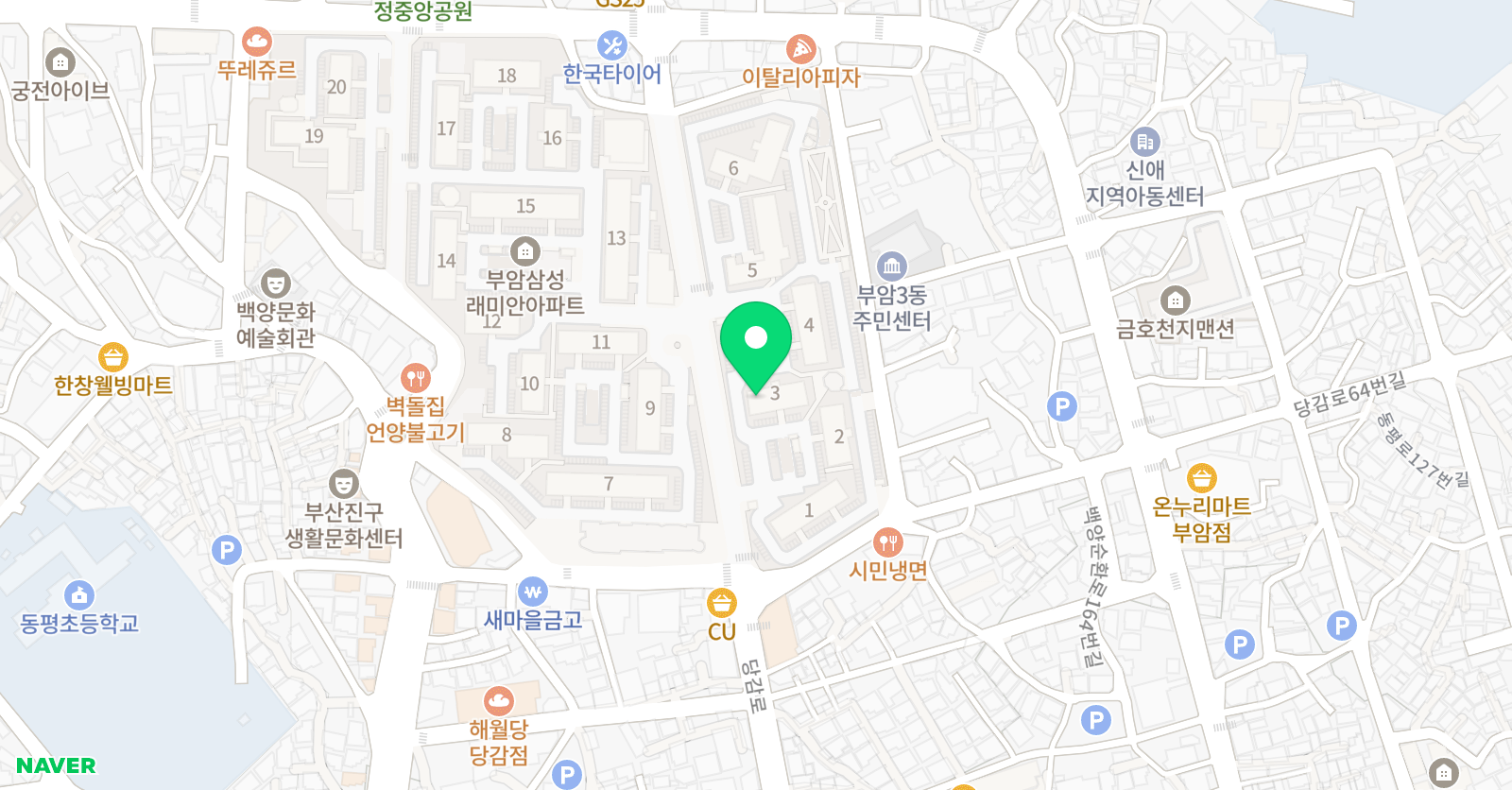 빨간펜수학의달인 수학 학원 부암삼성래미안점 위치