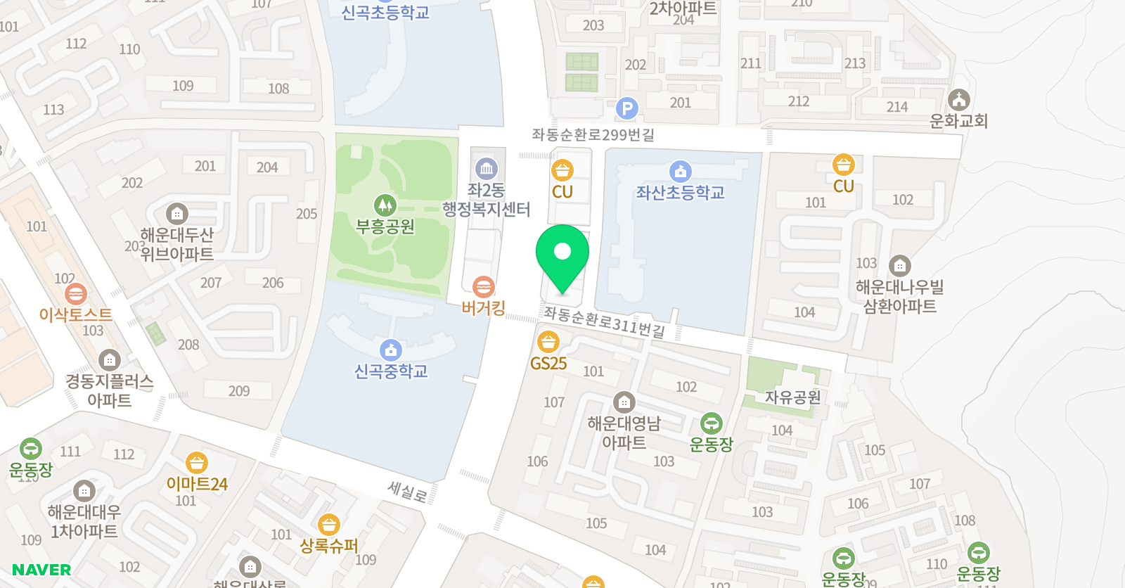 잉글리시아이 영어 해운대학원 위치