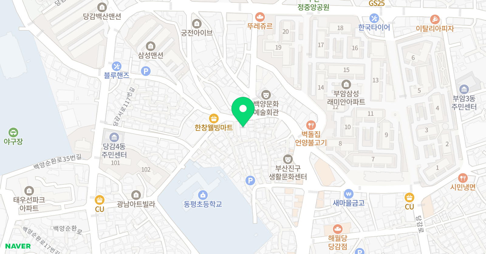 한솔플러스 수학학원 동평초교실 위치
