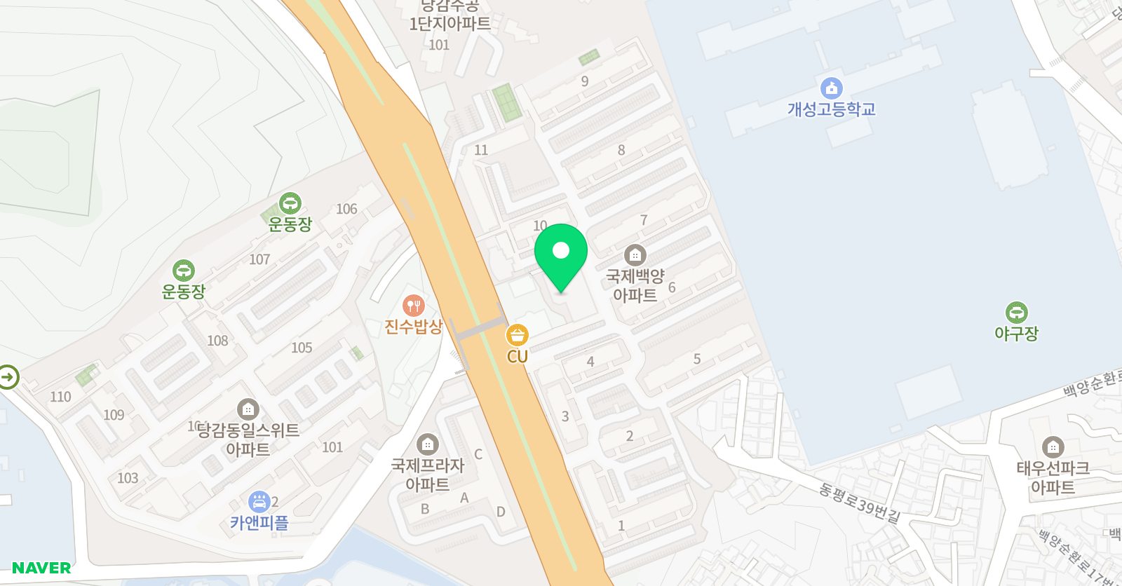 선진 영어 위치