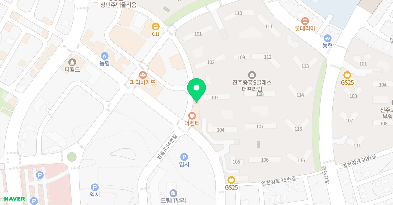 윤선생 영어숲 진주혁신학원 위치